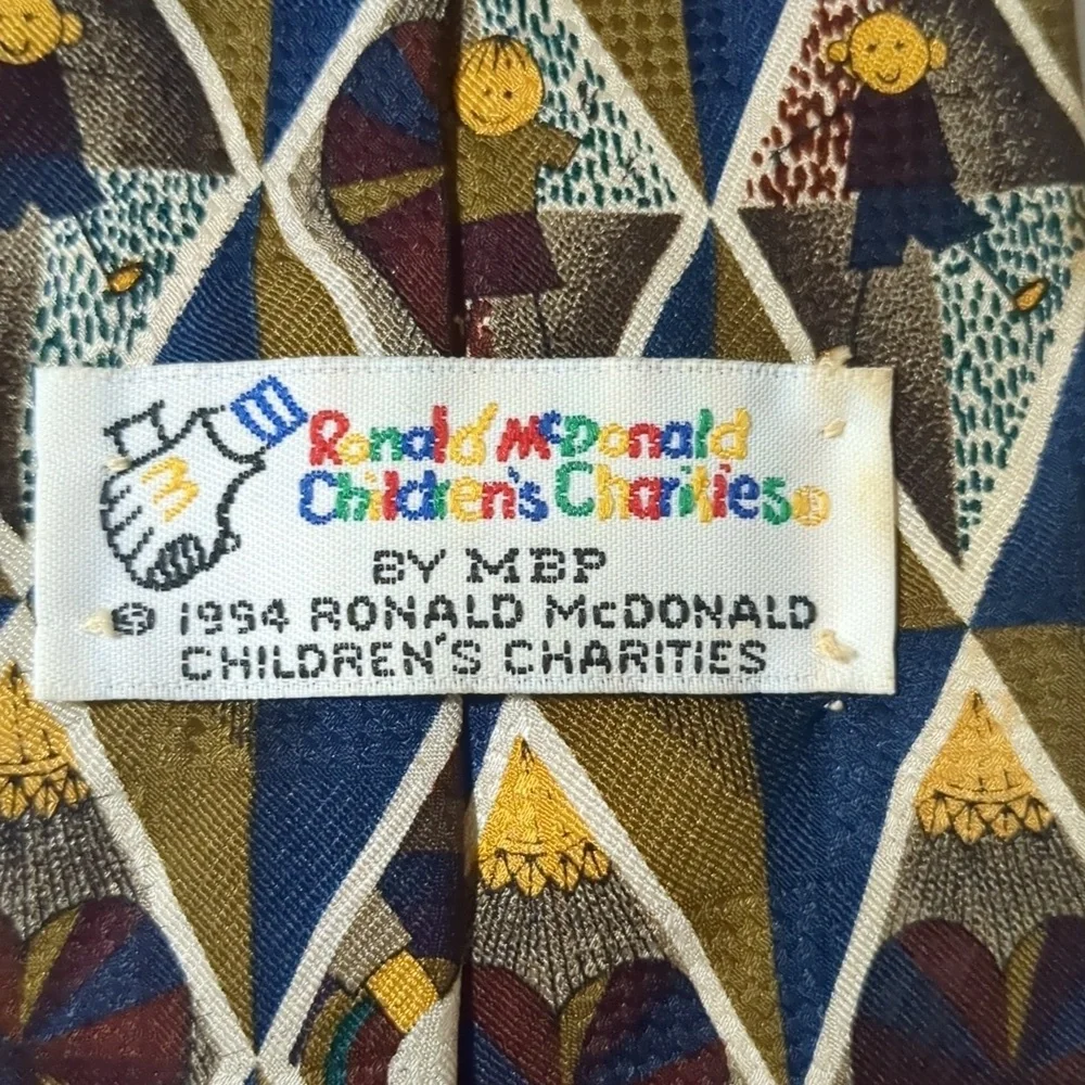 Tie Vintage 1994 Ronald McDonalds neck tie